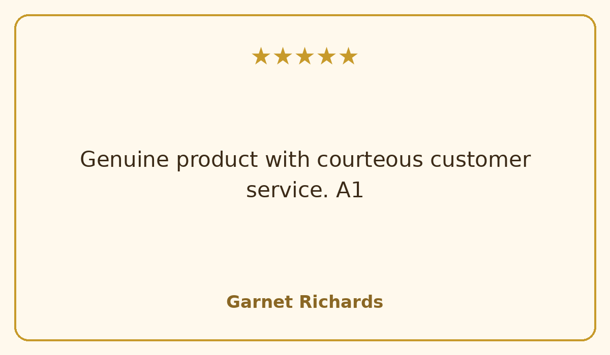 Honeylishus customer review from Garnet Richards