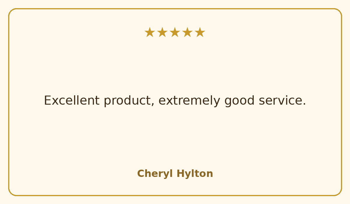 Honeylishus customer review from Cheryl Hylton